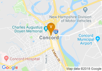 map of Holiday Inn Concord Downtown