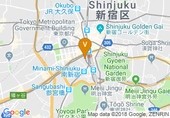 map of Hotel Sunroute Plaza-Shinjuku