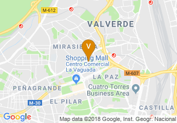 map of Eurostars Suites Mirasierra
