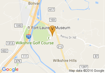 map of Downtown Bolivar