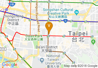 map of Park Taipei Hotel