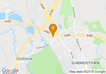 map of Jurys Inn Oxford