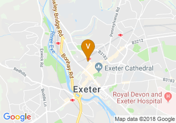 map of Mercure Exeter Rougemont Hotel