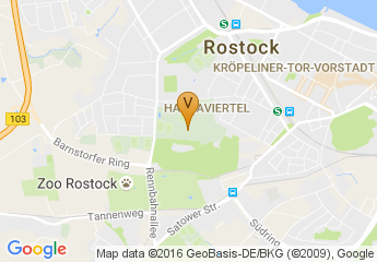 map of Ostsee Stadium of FC Hansa Rostock