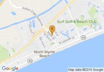 map of Main Street North Myrtle Beach