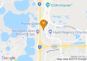 map of Rosen Plaza Hotel