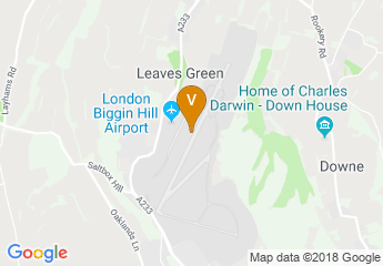 map of London Biggin Hill Airport