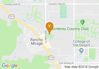 map of Rancho Las Palmas Golf Course