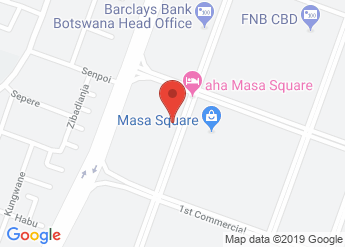 map of Botswana Investment and Trade Centre