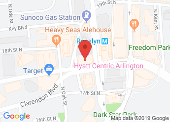map of Hyatt Centric Arlington