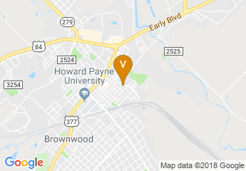 map of Brownwood Coliseum