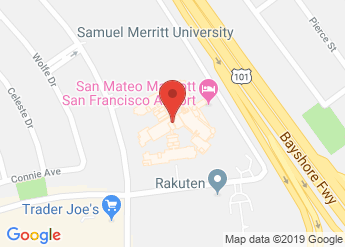map of San Mateo Marriott San Francisco Airport