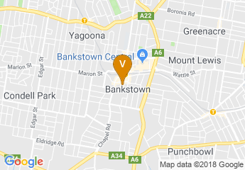map of Bankstown Sports Club
