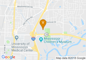 map of Mississippi Sports Hall-Fame