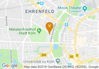 map of Park Inn by Radisson Koln City-West Hotel