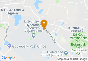 map of University of Hyderabad