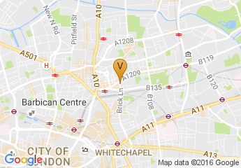 map of Brick Lane Gallery