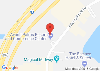 map of Avanti Palms Resort and Conference Center