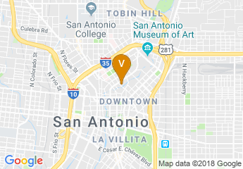 map of El Tropicano Riverwalk Hotel