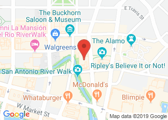 map of Hyatt Regency San Antonio Riverwalk
