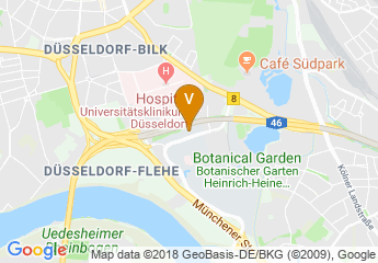 map of Heinrich-Heine-University Dusseldorf
