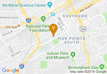 map of University of Alabama at Birmingham