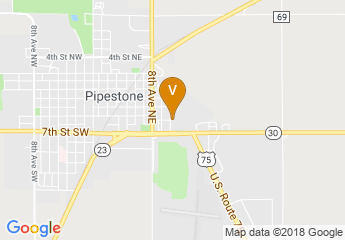 map of Pipestone County Fairgrounds