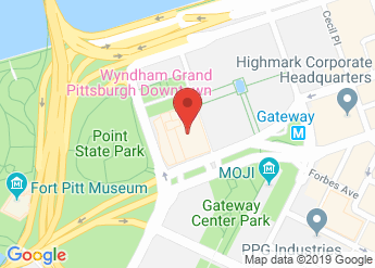 map of Wyndham Grand Pittsburgh Downtown