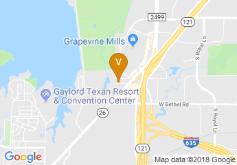 map of Hilton DFW Lakes Executive Conference Center