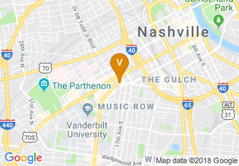 map of Hilton Garden Inn Nashville Vanderbilt