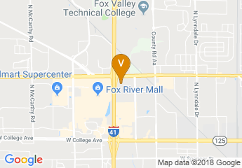 map of Comfort Suites Appleton Airport