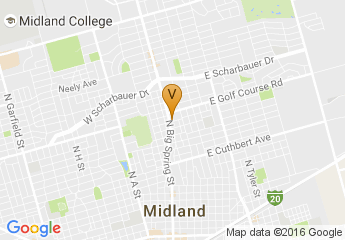 map of Midland Rape Crisis and Childrens Advocacy Center