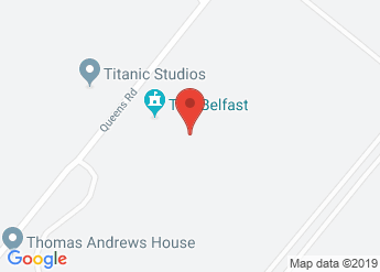 map of Titanic Exhibition Centre
