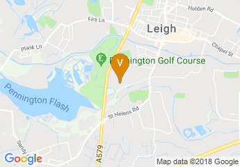 map of Leigh Leisure Centre