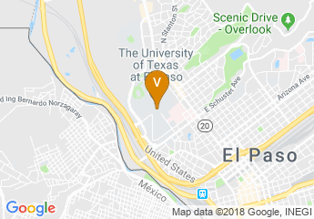 map of The University of Texas At El Paso