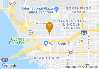 map of Ramada Tampa Airport Westshore
