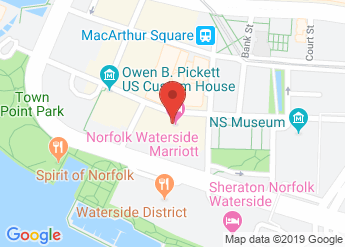 map of Norfolk Waterside Marriott
