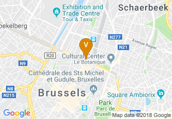 map of Thon Hotel Brussels City Centre