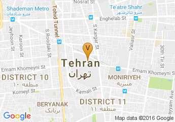 map of Tehran Municipality Specialized Exhibition Centre