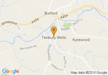 map of Tenbury Wells