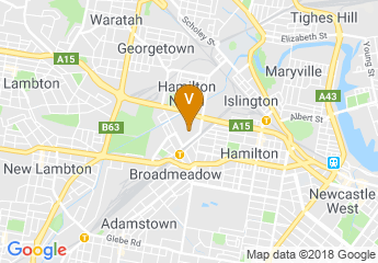 map of Newcastle Showground