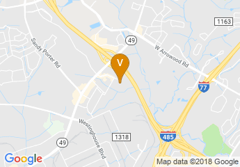 map of Embassy Suites by Hilton Charlotte Ayrsley