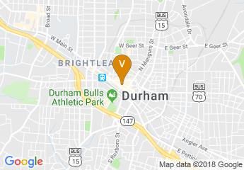 map of 21c Museum Hotel Durham