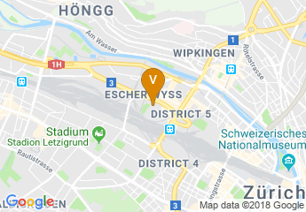 map of Renaissance Zurich Tower Hotel