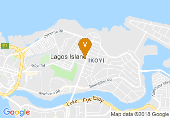 map of Southern Sun Ikoyi