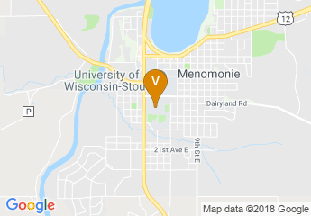 map of University of Wisconsin-Stout