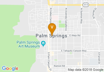 map of downtown Palm Springs
