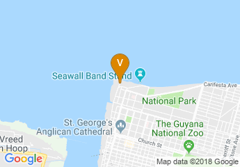 map of Guyana Marriott Hotel Georgetown