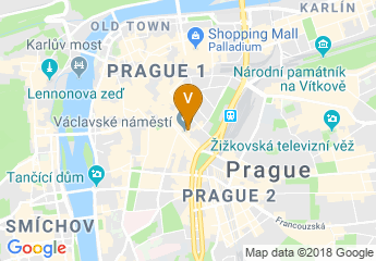 map of Ramada Prague City Centre