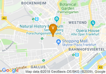map of Maritim Hotel Frankfurt